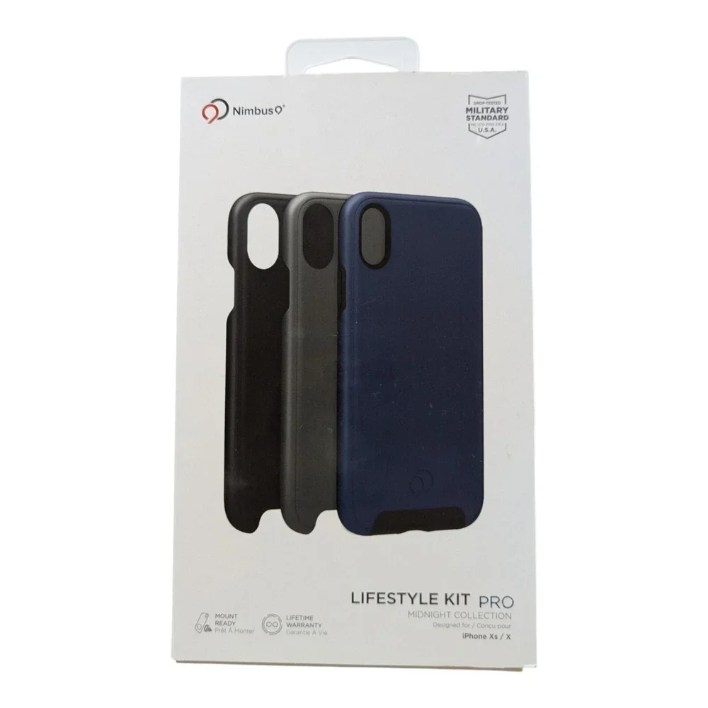 i7. Nimbus9 Lifestyle Kit Pro Cases For Apple iPhone X/Xs -‎ Black/Gray/Blue